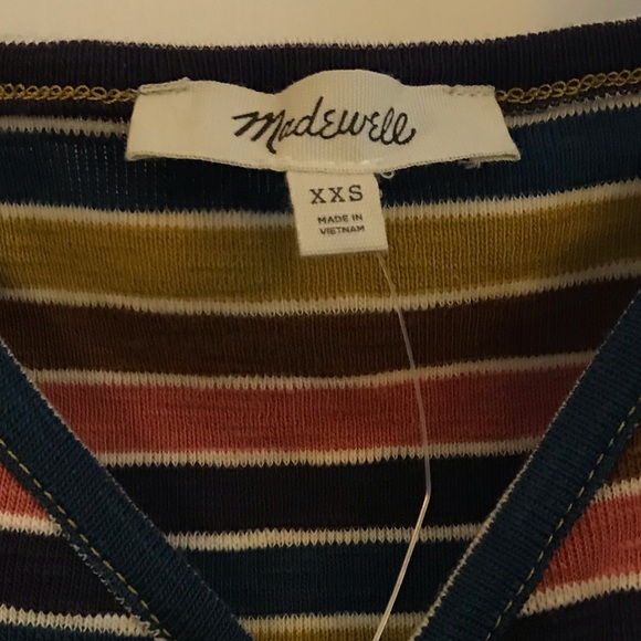 NWT Madewell Wrap Cami Top in Stripe - Picture 5 of 7
